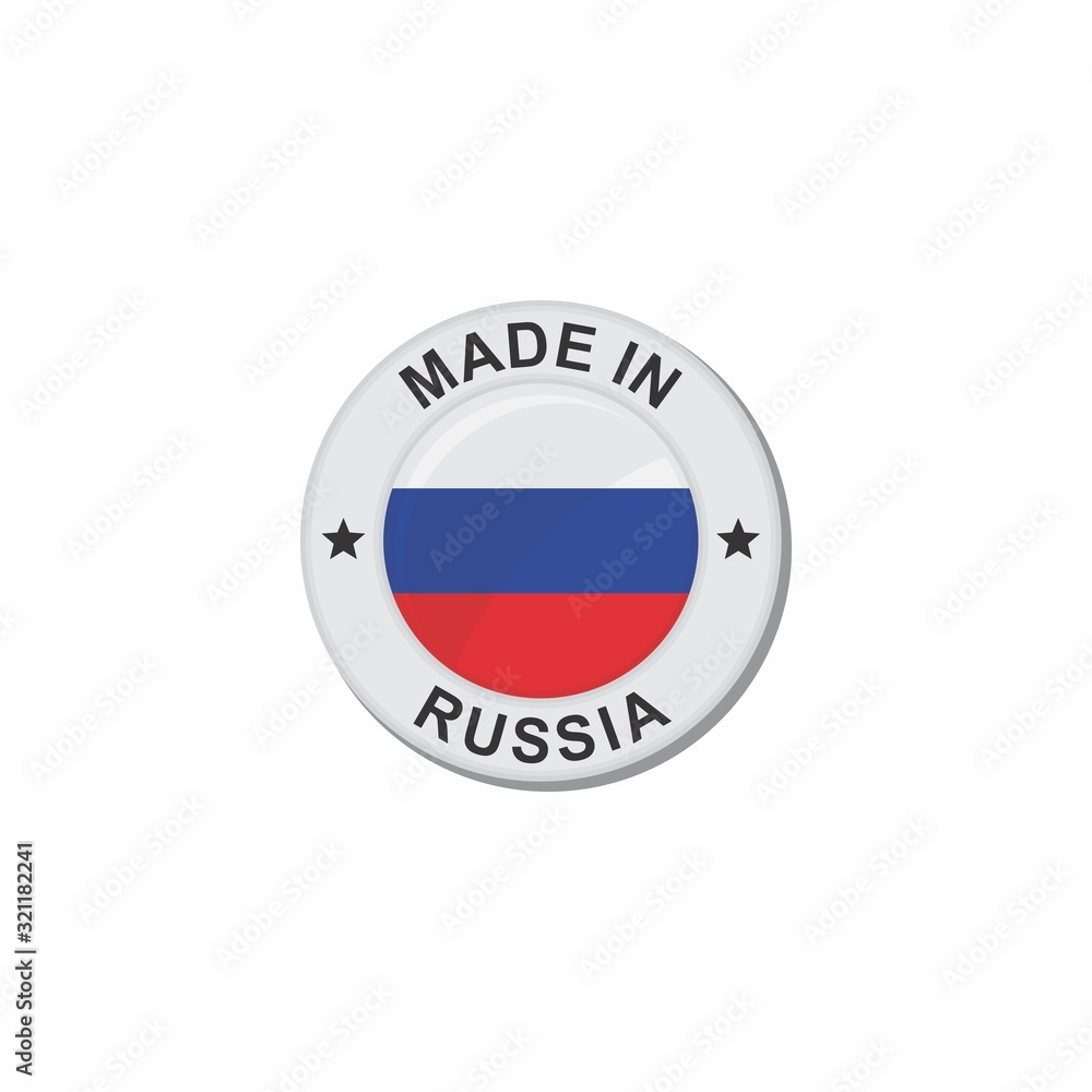 Circle National flag (Made in) - Russia Circle National flag (Made in) - Russia