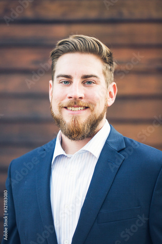  Business Lifestyle with cute white dog 