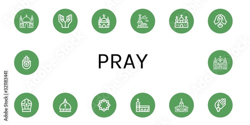 pray icon set