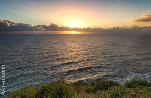 Sunrise over the ocean  Byron Bay Australia