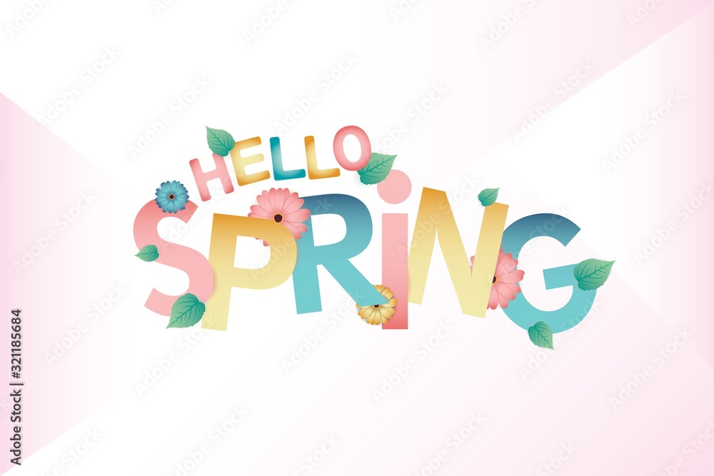 Spring Colorful Banner Spring Colorful Banner