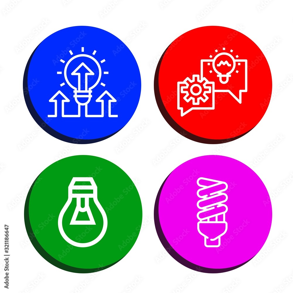 light-bulb icon set light-bulb icon set