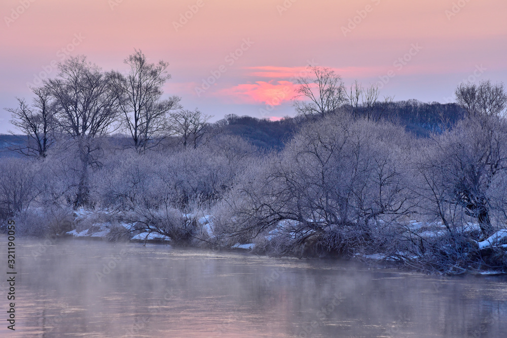 Kushiro River in winter