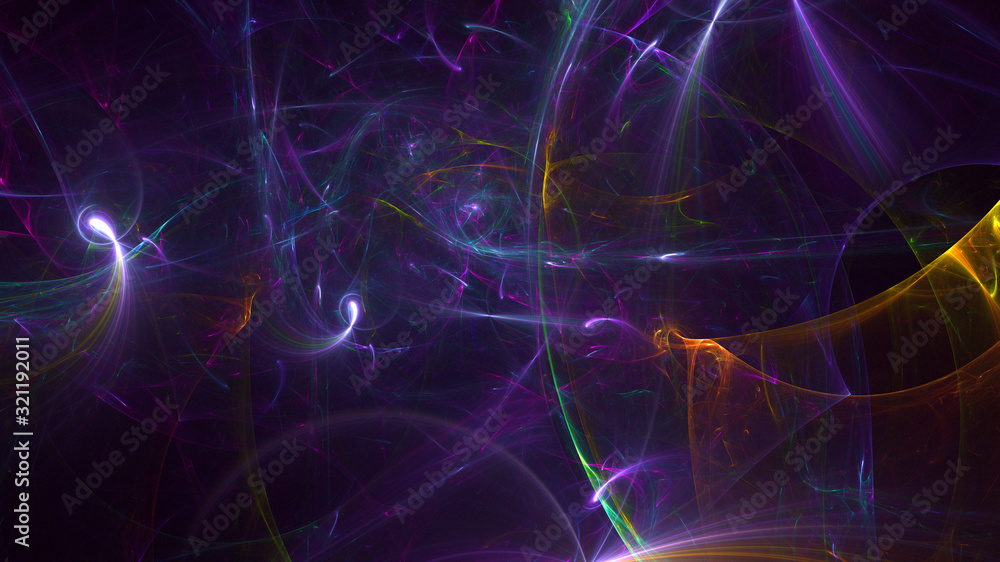 Fractal 3D rendering abstract and shiny background Fractal 3D rendering abstract and shiny background