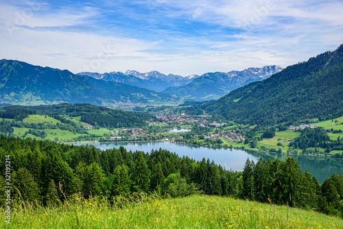 Wallpaper Mural Ausblick auf den Alpsee und Immenstadt im Allgäu Torontodigital.ca