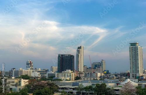  Bangkok City panorama scape in area on the right of imagehigh buildings downtown © Hip.hub