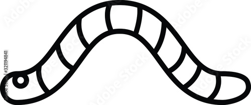 Worm icon vector illustration