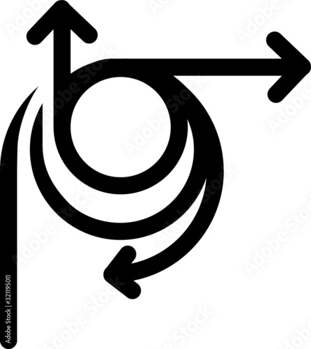 flexibility icon, vector illustration
