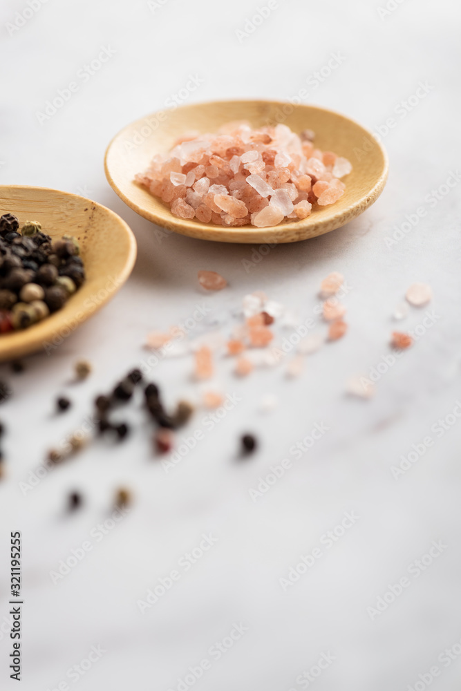 Salt and Pepper on a table Salt and Pepper on a table