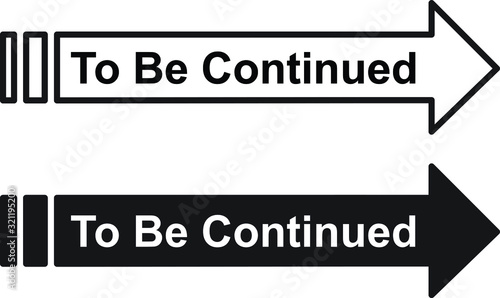 To be continued, vector illustration
