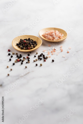 Salt and Pepper on a table