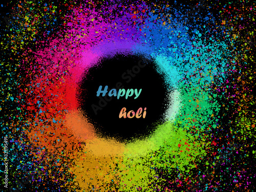 Happy holi (Indian festival of colours).