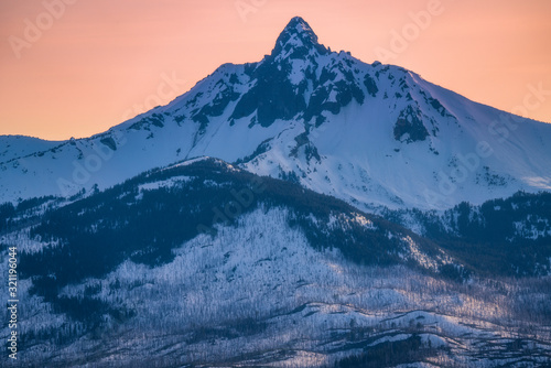 Mountain and Sunset - Oregon