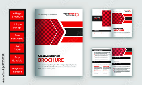 Business bi fold brochure template