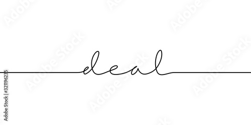 Continuous one line drawing...