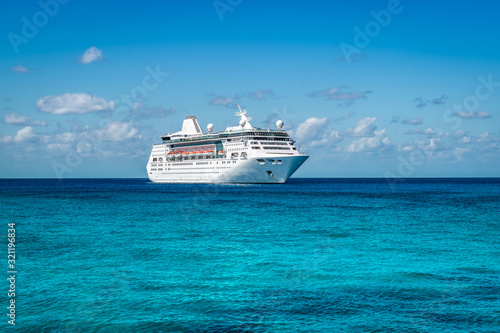 Cruise ship on the sea. Travel and transportation concept. © Nancy Pauwels
