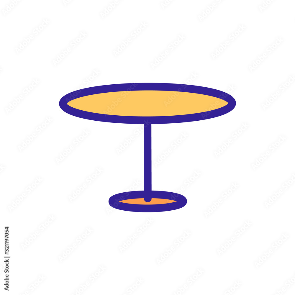 table icon vector. Thin line sign. Isolated contour symbol illustration table icon vector. Thin line sign. Isolated contour symbol illustration