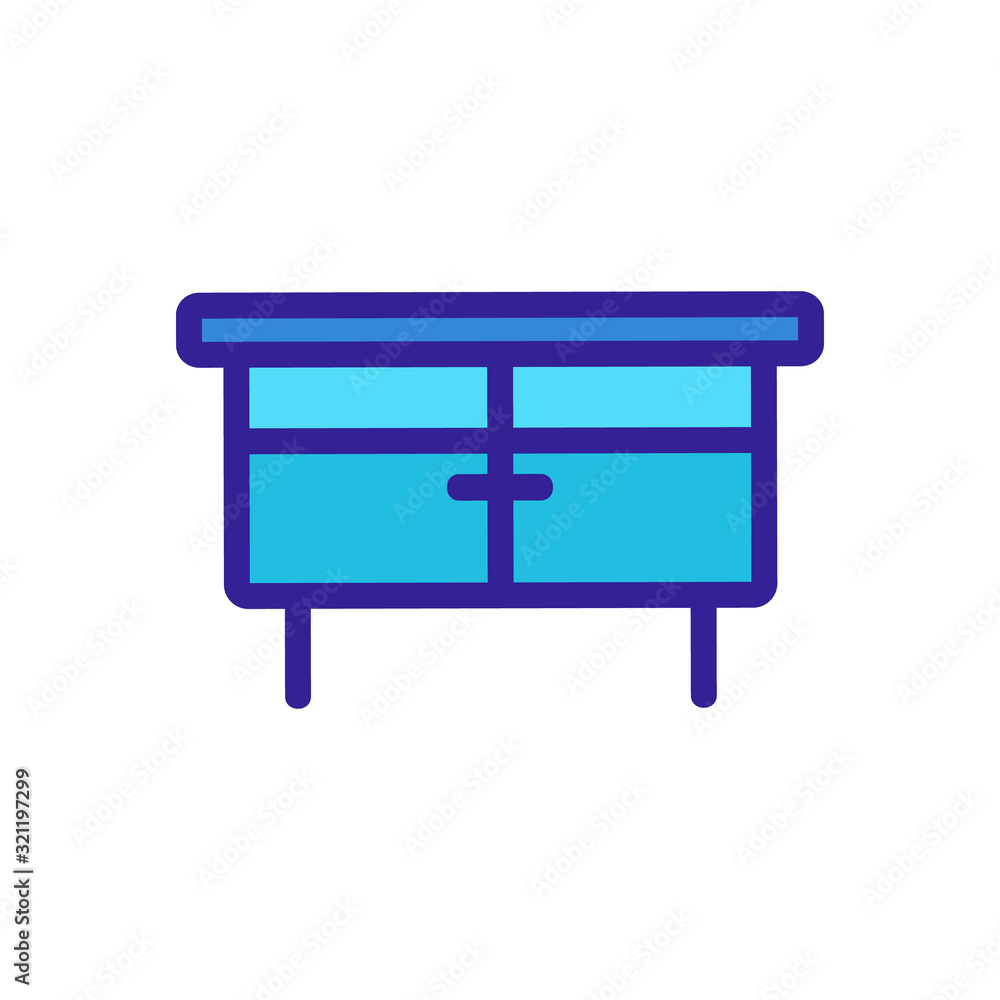 table icon vector. Thin line sign. Isolated contour symbol illustration table icon vector. Thin line sign. Isolated contour symbol illustration