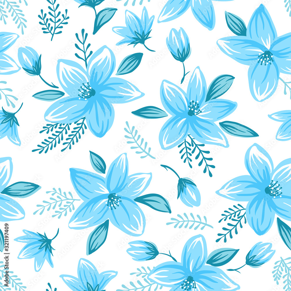 Decorative floral background Decorative floral background