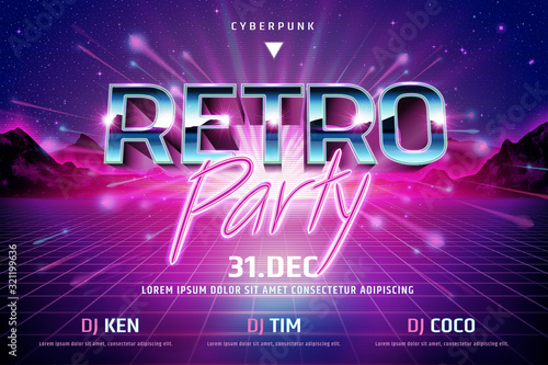Cyberpunk retro party
