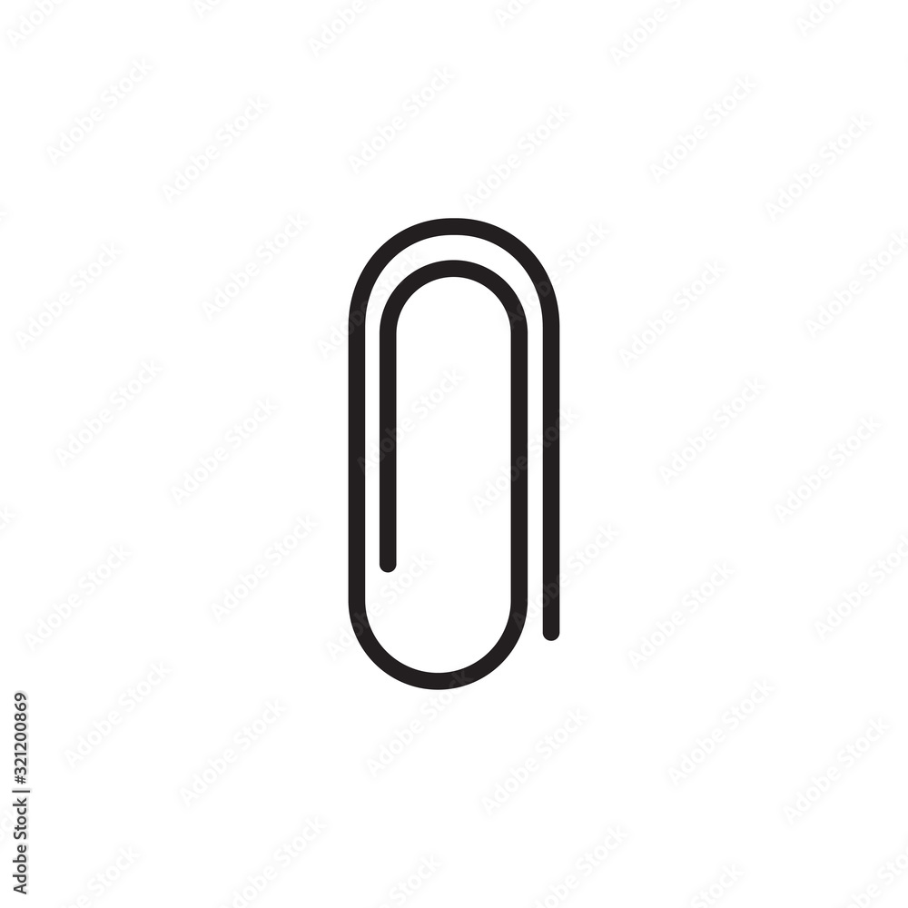 paper clip icon vector design logo template EPS 10 paper clip icon vector design logo template EPS 10