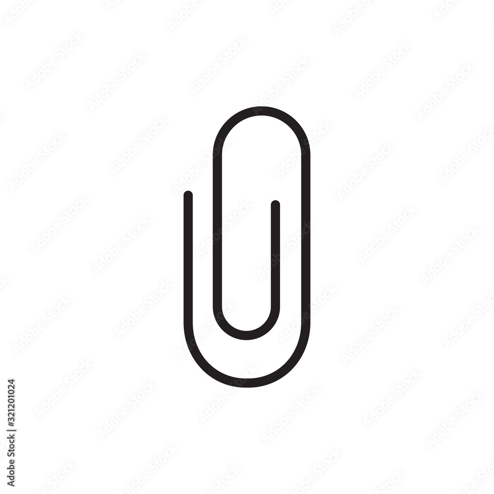 paper clip icon vector design logo template EPS 10 paper clip icon vector design logo template EPS 10