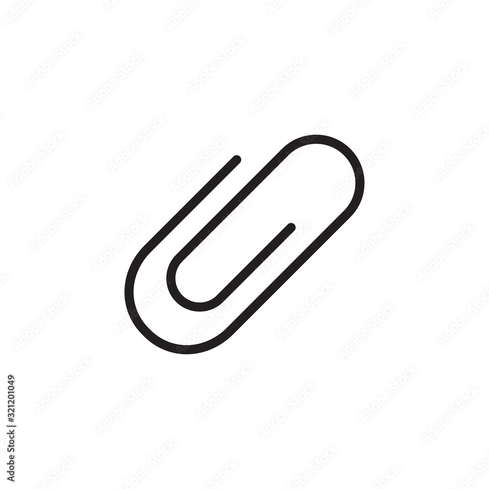 paper clip icon vector design logo template EPS 10 paper clip icon vector design logo template EPS 10