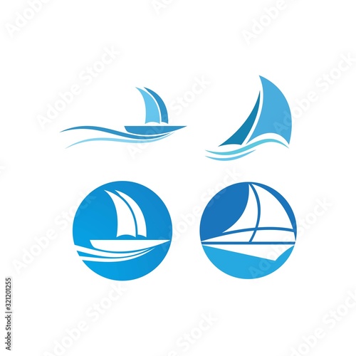 sailing logo vector