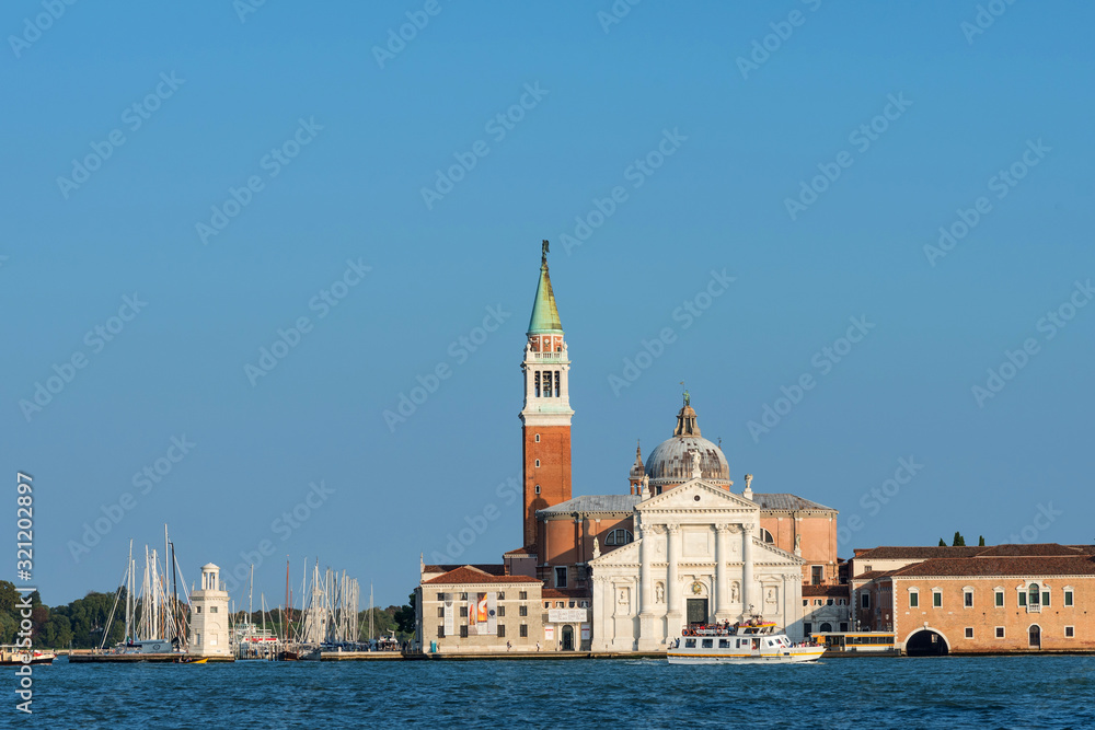 Obraz premium Picturesque panoramic view of San Giorgio Maggiore in Venice, Italy.