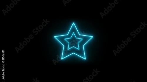 Neon star loop