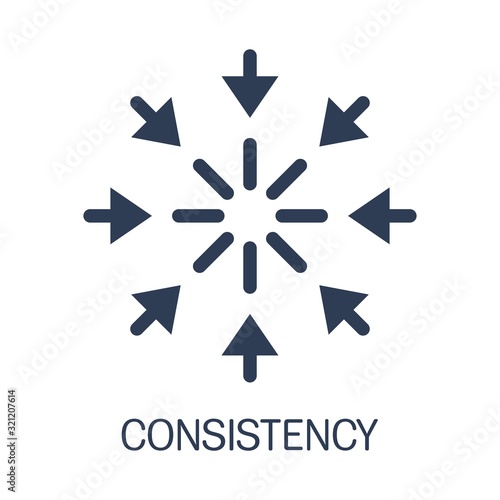 Сonsistency icon. Simple element illustration.Flat design.