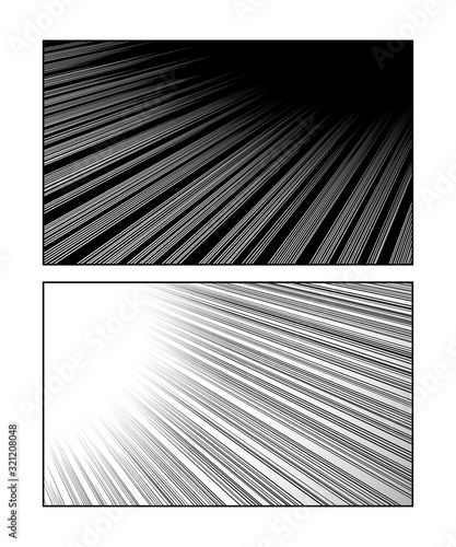 Manga motion speed lines set © Rolling Stones
