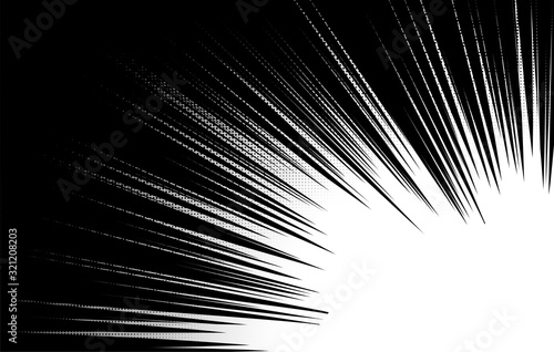 Manga radial speed lines background