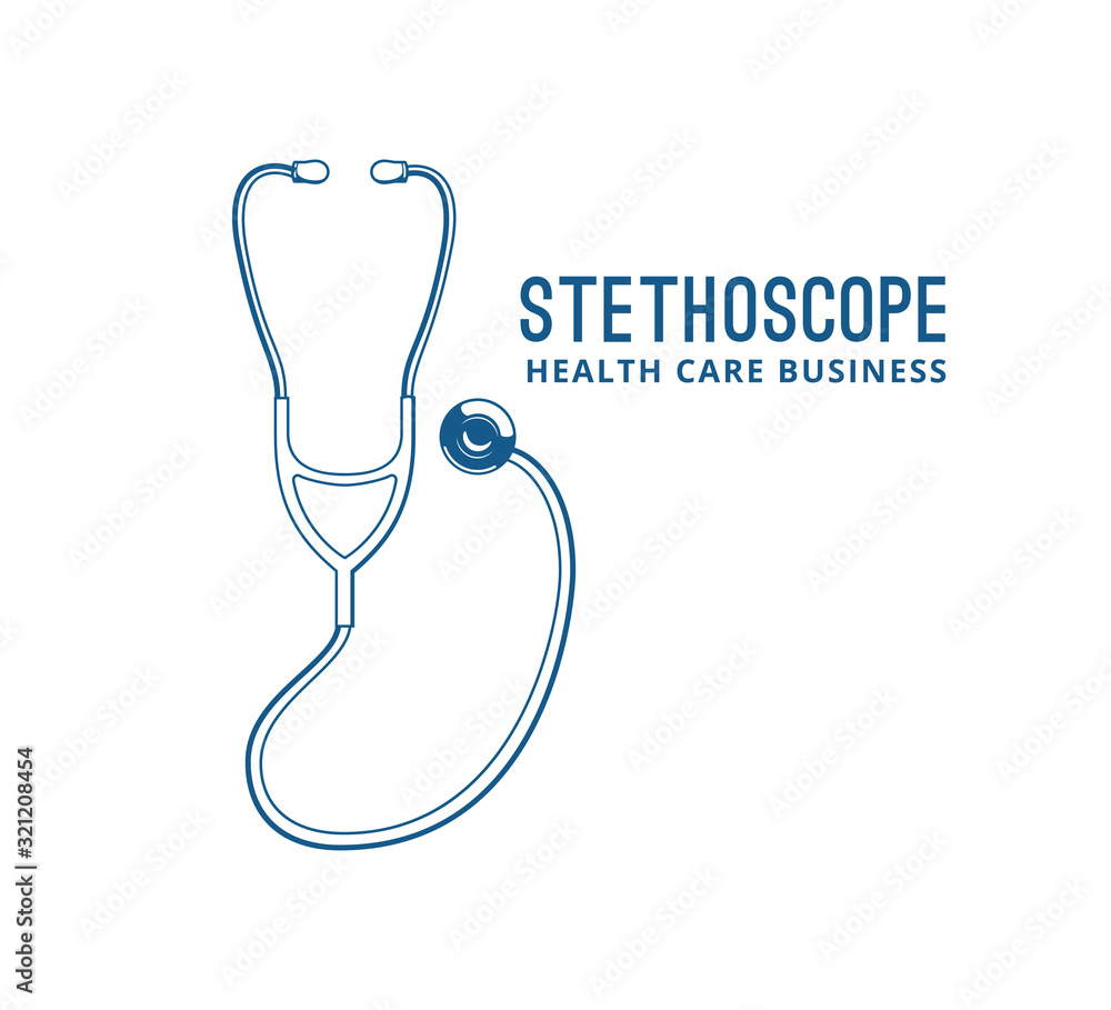 blue stethoscope vector graphic design for logo or illustration blue stethoscope vector graphic design for logo or illustration