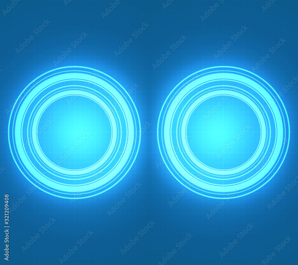 Obraz premium Zwei Licht Kreise.