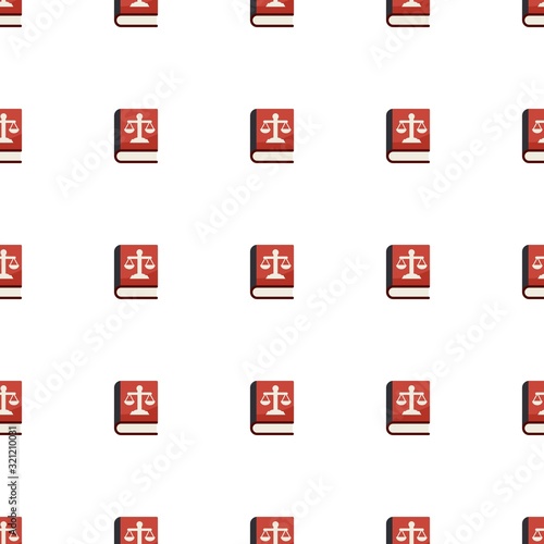 Law icon pattern seamless isolated on white background. Editable flat Law icon. Law icon pattern for web and mobile.
