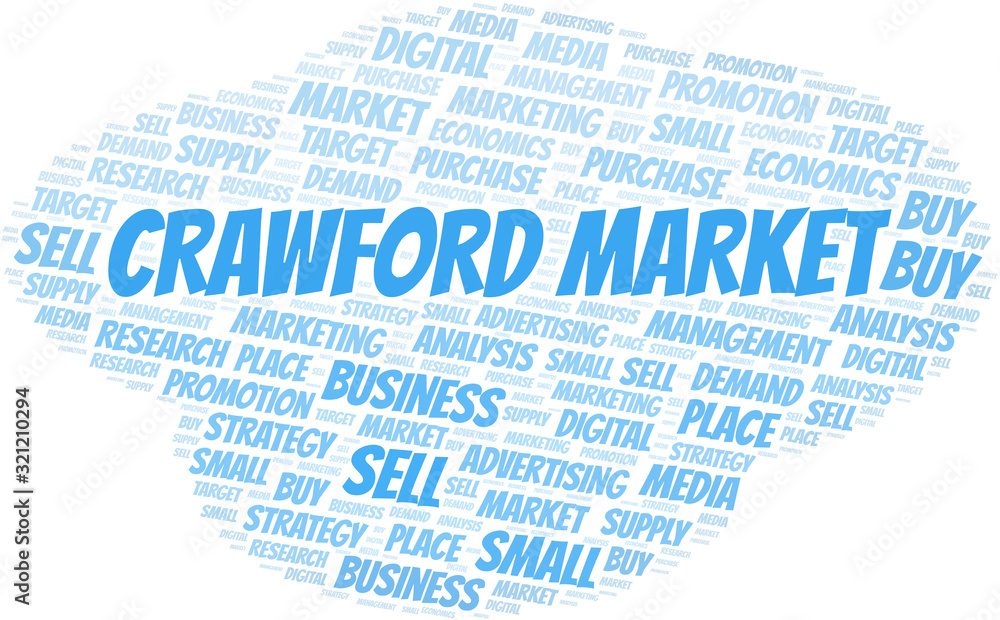 Crawford Market word cloud. Vector made with text only. Crawford Market word cloud. Vector made with text only.