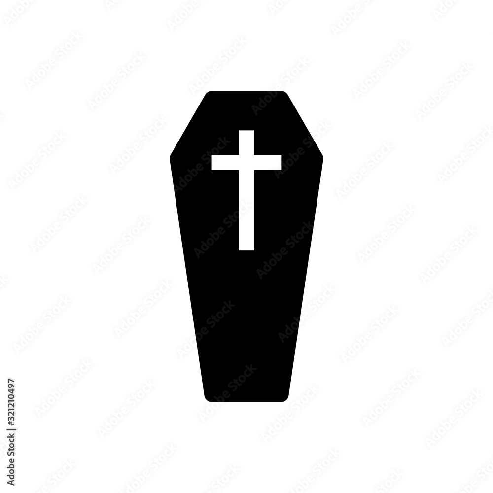 Obraz premium coffin icon design vector logo template EPS 10