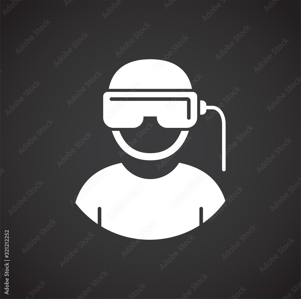 Augmeted reality related icon on background for graphic and web design. Creative illustration concept symbol for web or mobile app Augmeted reality related icon on background for graphic and web design. Creative illustration concept symbol for web or mobile app