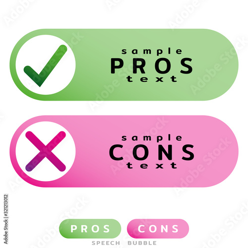 Pros Cons message windows. Correct Wrong. Design template for informative articles, weighing facts. Did you know. Vector