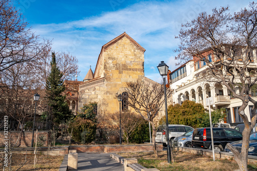 The Anchiskhati Basilica in the Tbilisi city in Georgia photo