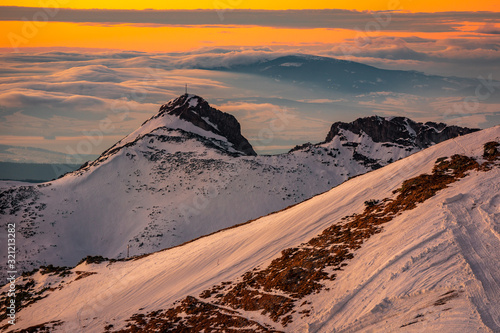 Winter in Tatra Moutains in Poland. High Tatras landscape photos.