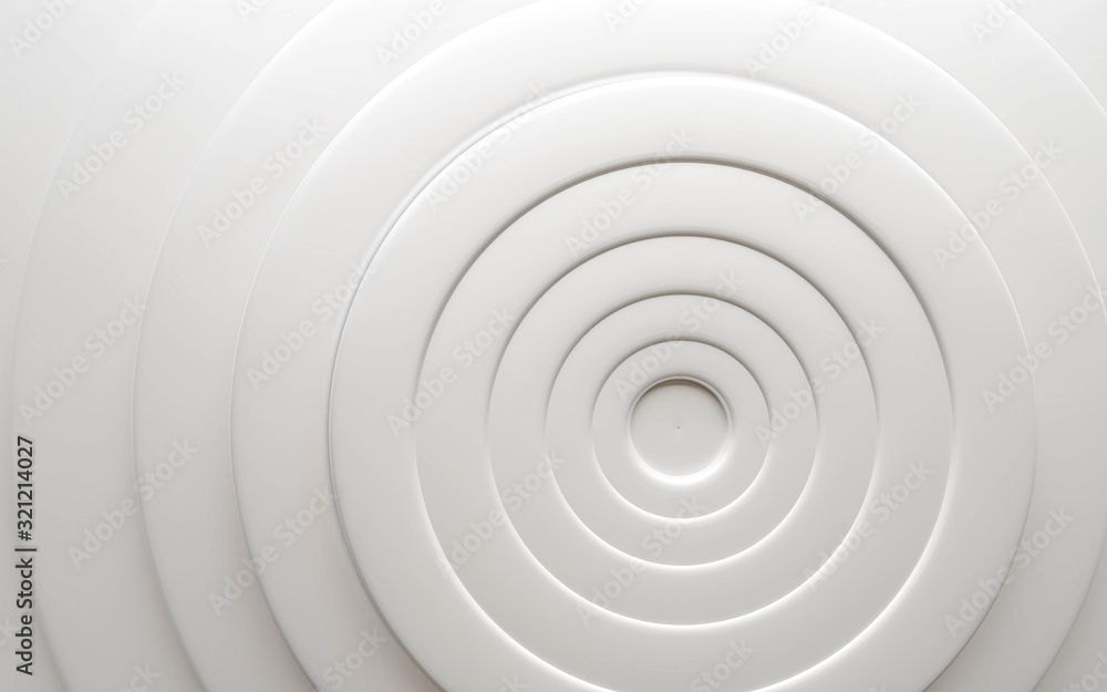 Fototapeta premium white ring tube structure background texture spiral illustration 3d render illustration