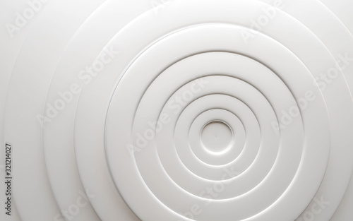 white ring tube structure background texture spiral illustration 3d render illustration
