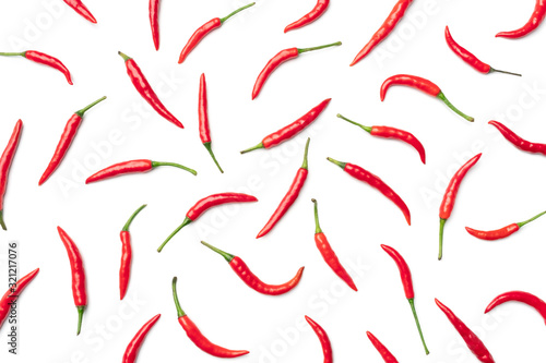 Red hot chili pepper isolated