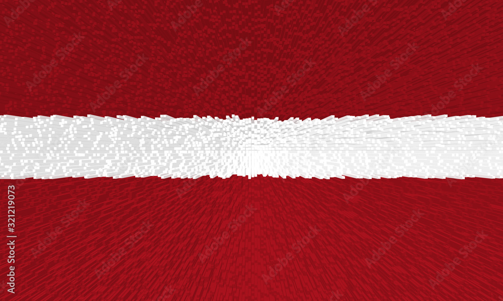 Flag of Latvia. Texture with three-dimensional effect Flag of Latvia. Texture with three-dimensional effect