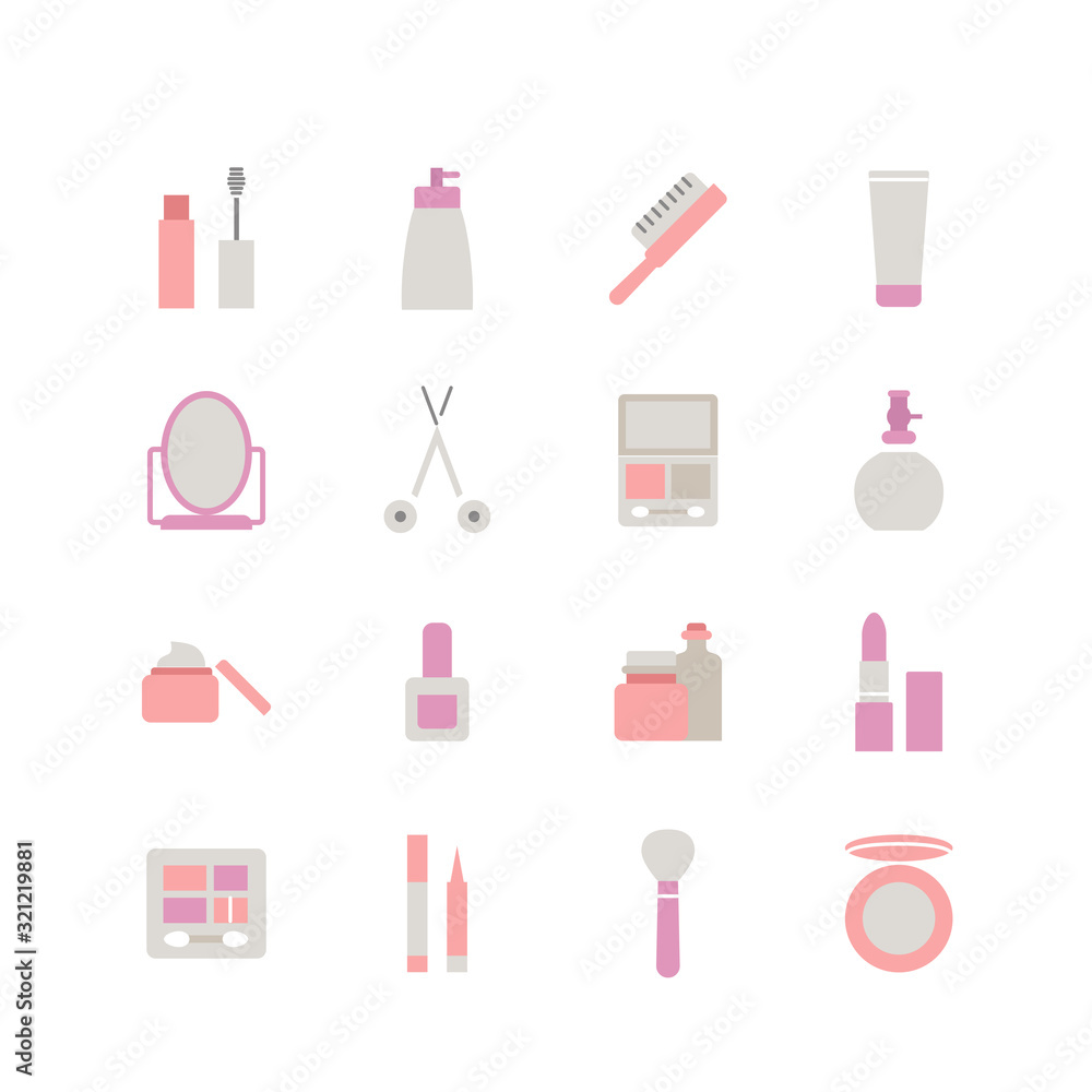 COSMETICS ICON SET COSMETICS ICON SET