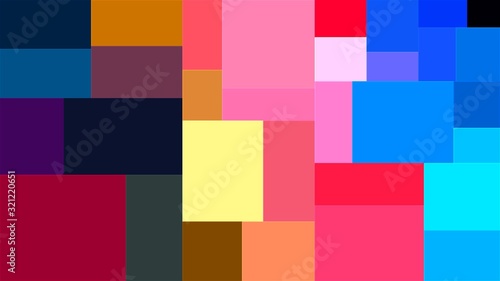 rainbow color box geometric shape pattern illustration abstract background