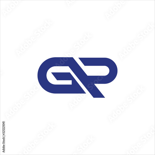 Initial letter gp or pg logo vector design templates