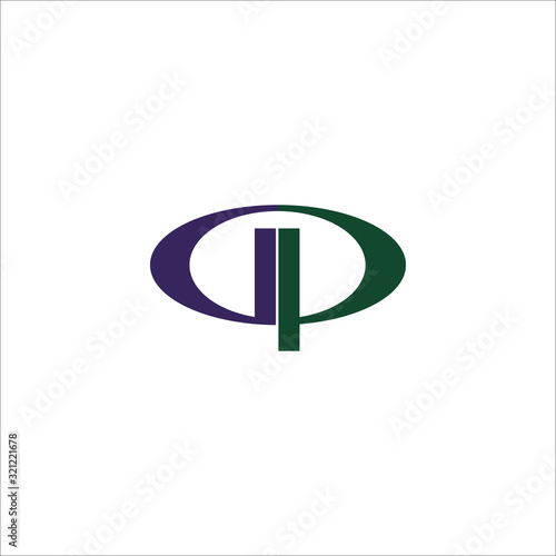 Initial letter gp or pg logo vector design template